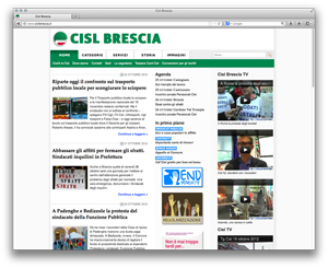 Screenshot sito www.cislbrescia.it