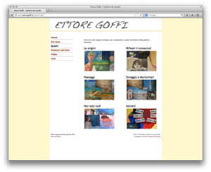 Screenshot sito www.ettoregoffi.it