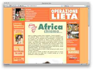 Screenshot sito www.lieta.it