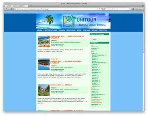 Screenshot sito www.unitour.it